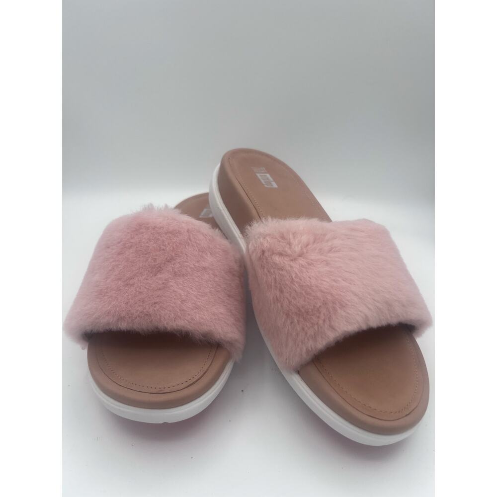 Fitflop Limited Edition Pink Furry Slipper Sandals